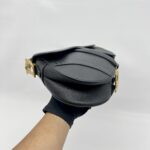 Dior Saddle Medium Grained Black GHW