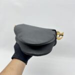 Dior Saddle Medium Grained Black GHW