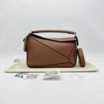 Loewe Puzzle Small Calfskin Tan SHW