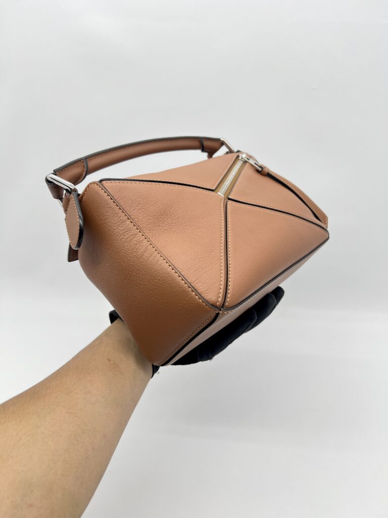Loewe Puzzle Small Calfskin Tan SHW