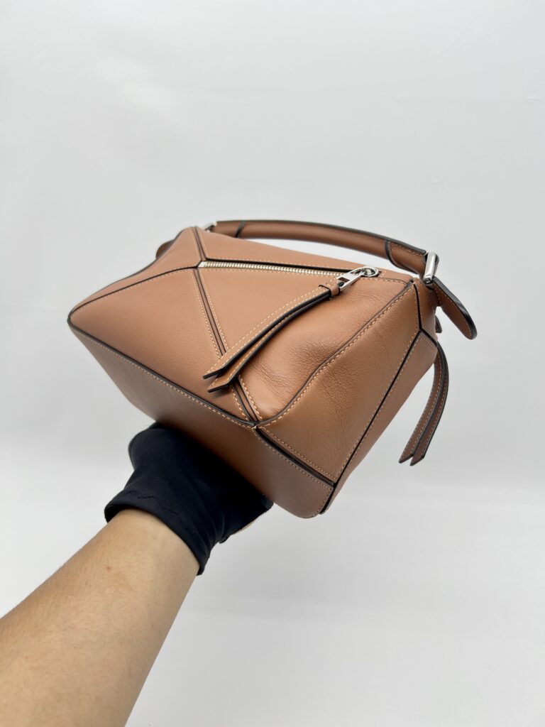 Loewe Puzzle Small Calfskin Tan SHW
