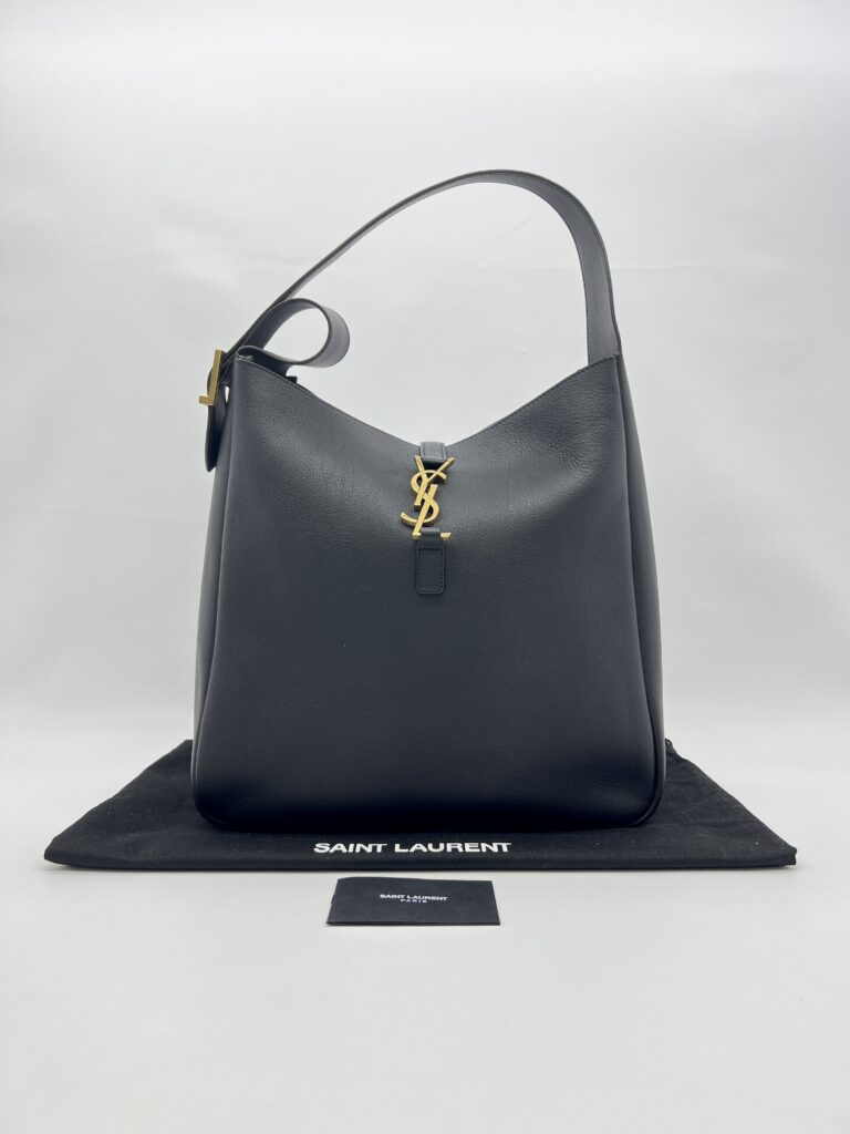 Saint Laurent Le 5 A 7 Supple Large Black GHW