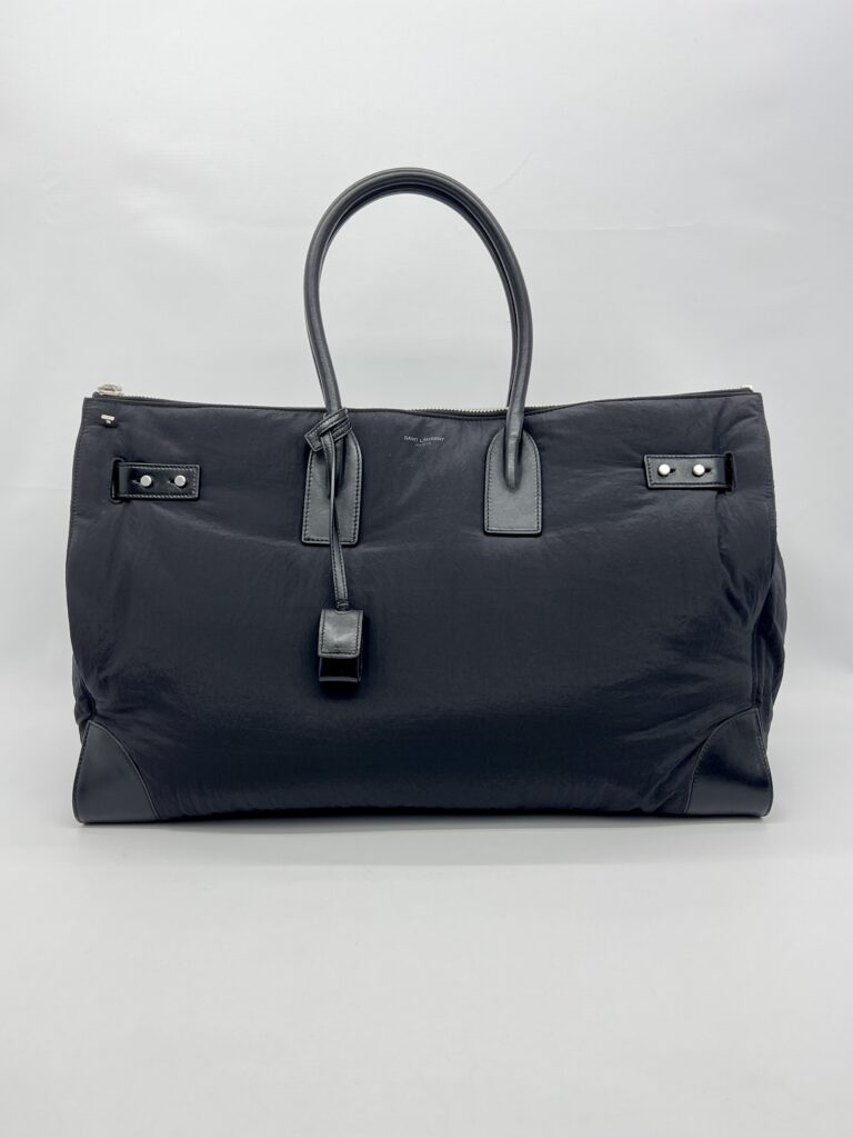 Prada 48H Sac De Jour Duffle Bag Nylon Black SHW
