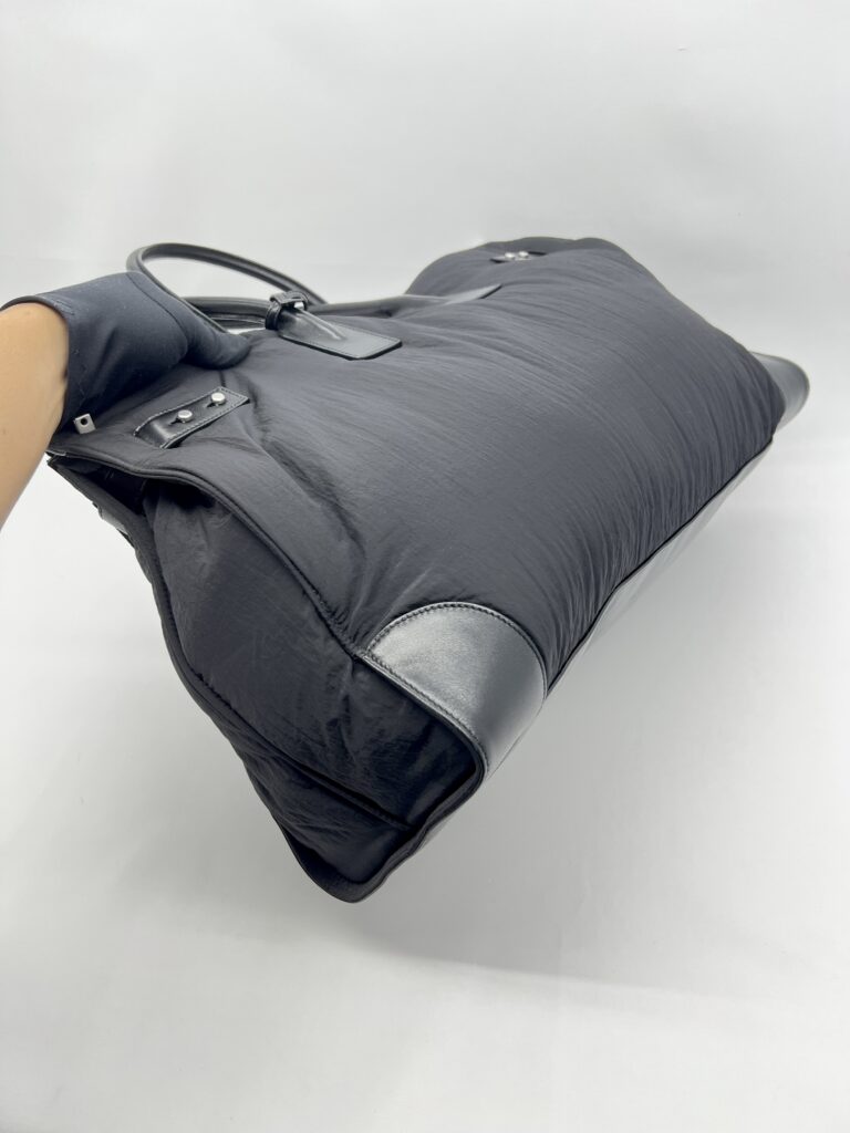 Prada 48H Sac De Jour Duffle Bag Nylon Black SHW