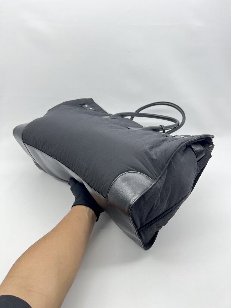 Prada 48H Sac De Jour Duffle Bag Nylon Black SHW