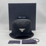 Prada Bucket Hat Nylon Black SHW