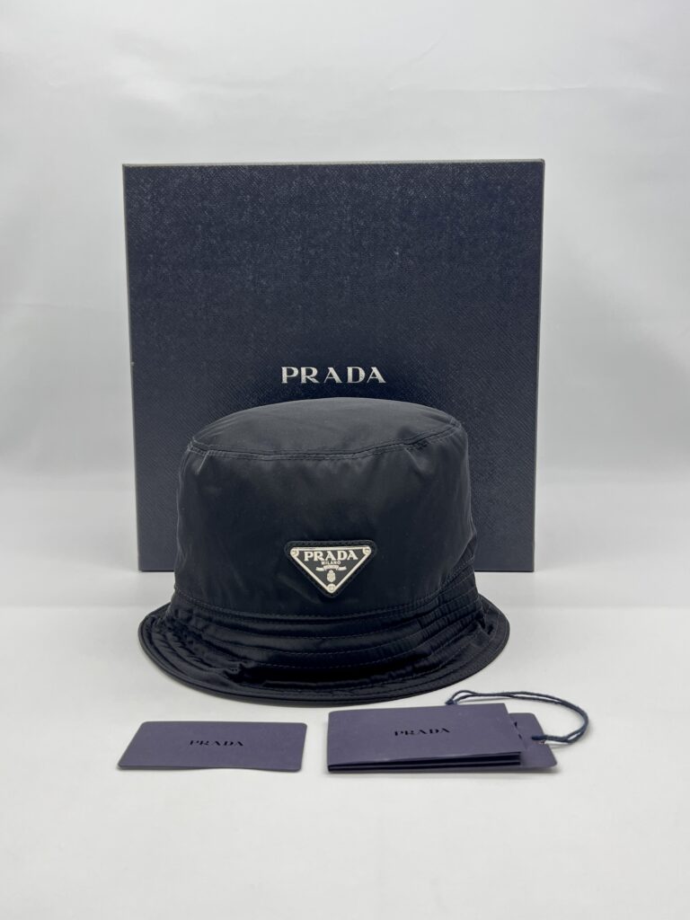 Prada Bucket Hat Nylon Black SHW