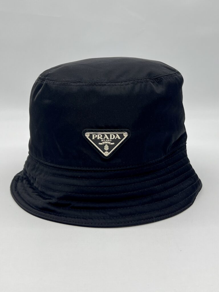 Prada Bucket Hat Nylon Black SHW