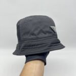 Prada Bucket Hat Nylon Black SHW