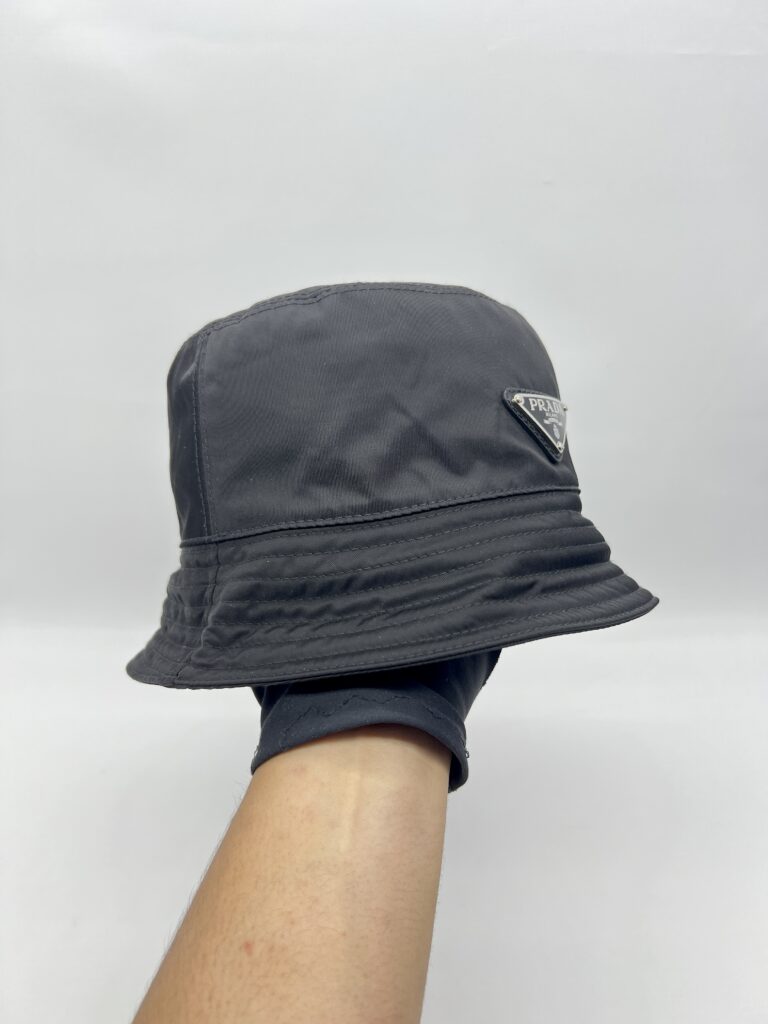 Prada Bucket Hat Nylon Black SHW