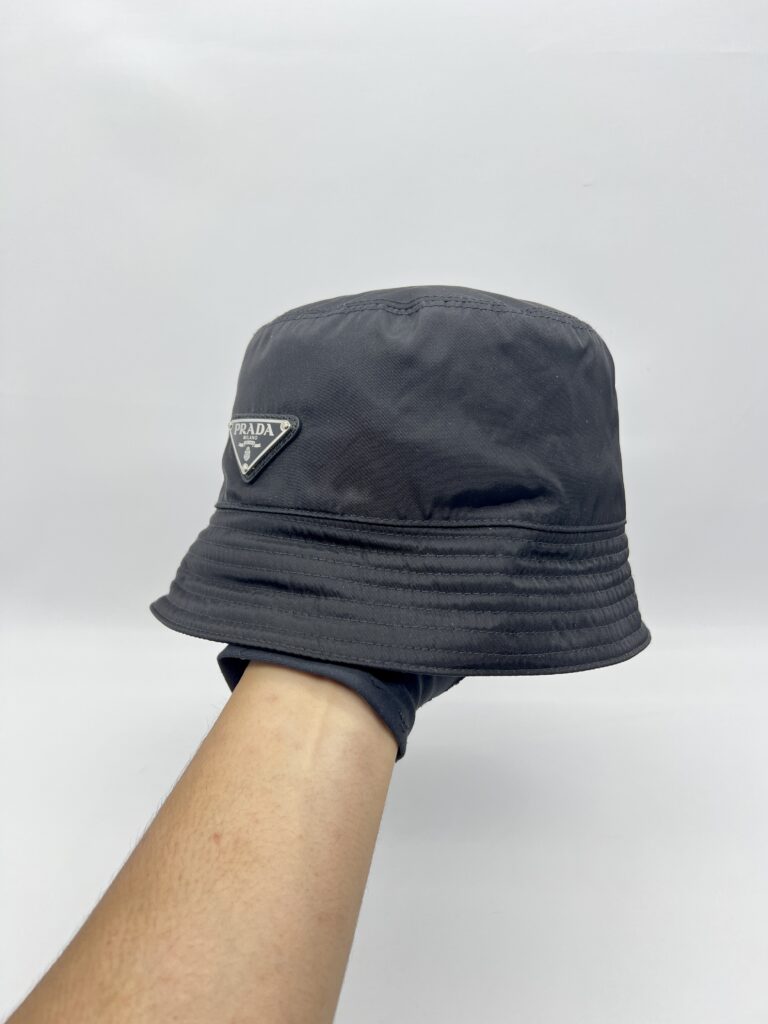 Prada Bucket Hat Nylon Black SHW