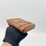 Valentino Vlogo Zip Wallet Brown GHW