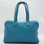 Hermes Victoria 35 Clemence Bleu Jean PHW