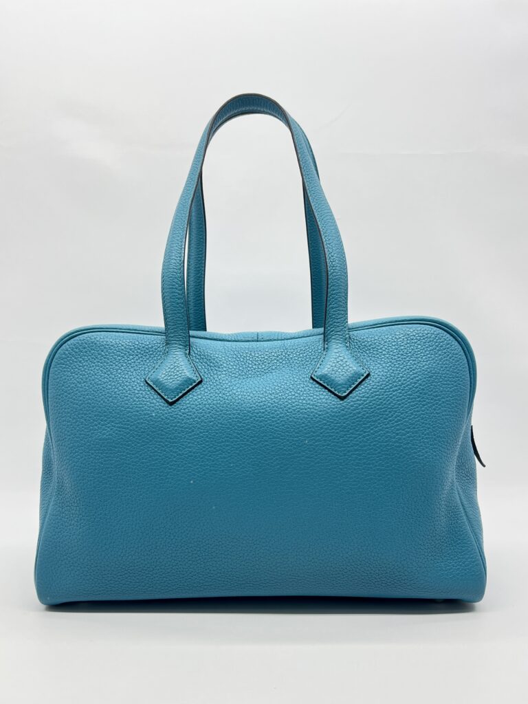 Hermes Victoria 35 Clemence Bleu Jean PHW