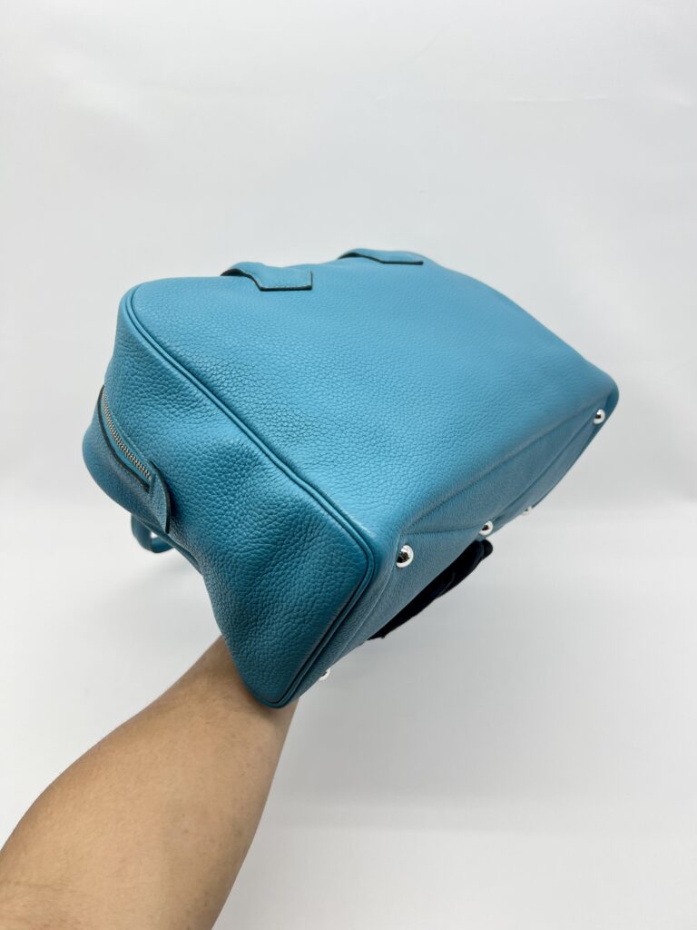 Hermes Victoria 35 Clemence Bleu Jean PHW