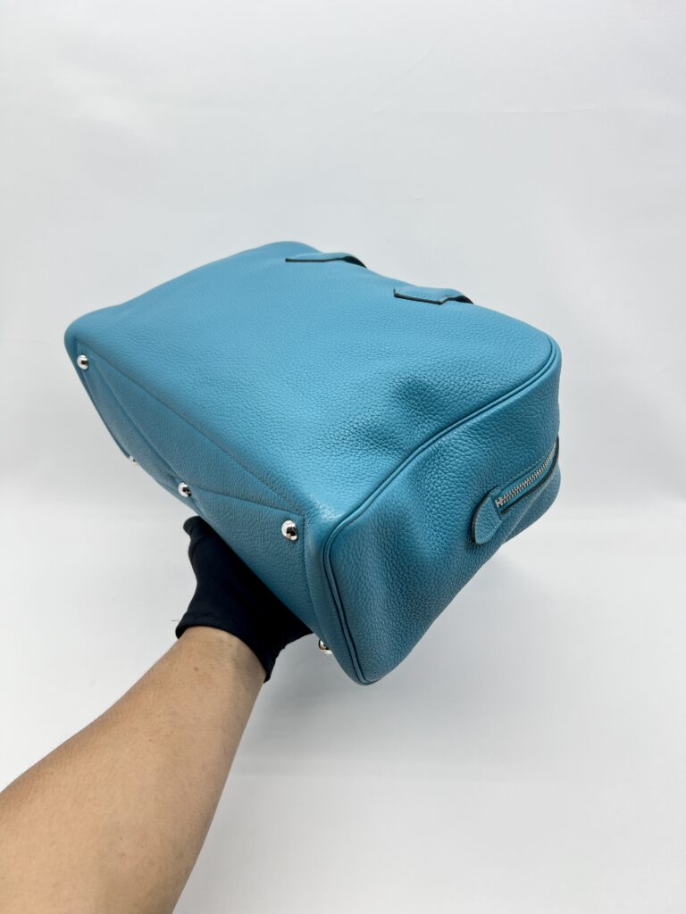 Hermes Victoria 35 Clemence Bleu Jean PHW