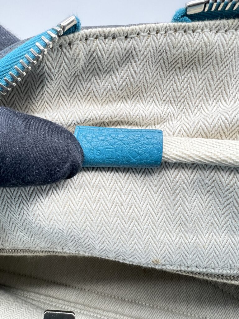 Hermes Victoria 35 Clemence Bleu Jean PHW