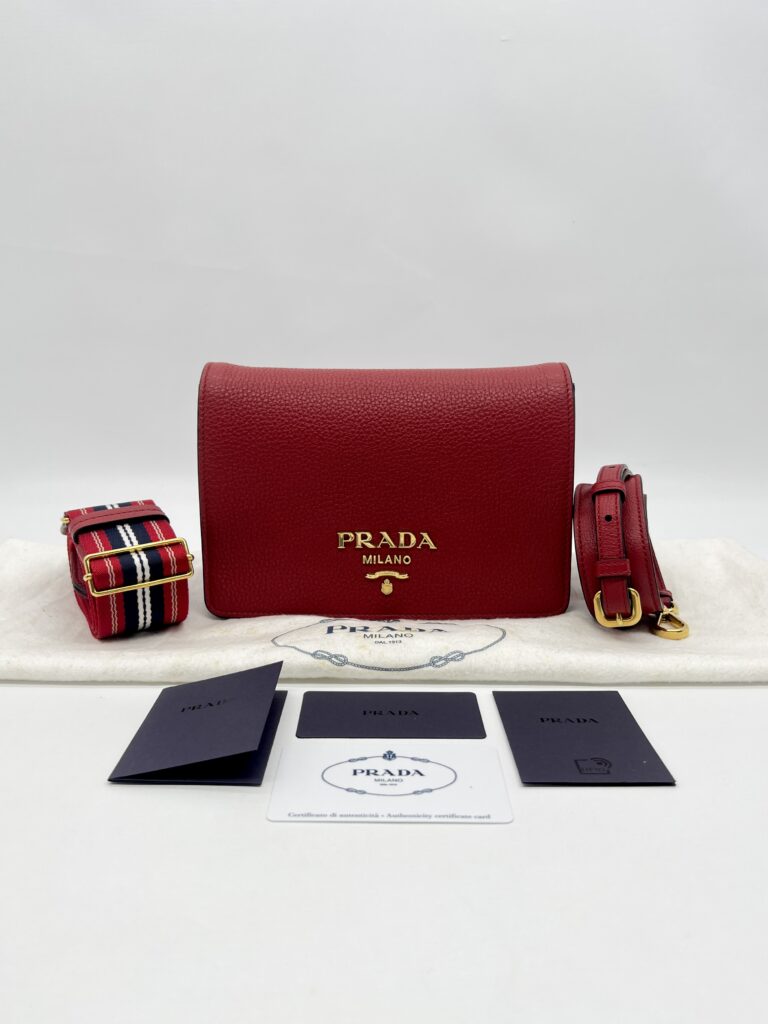 Prada Vitello Daino Rosso GHW