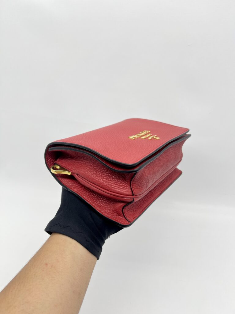 Prada Vitello Daino Rosso GHW