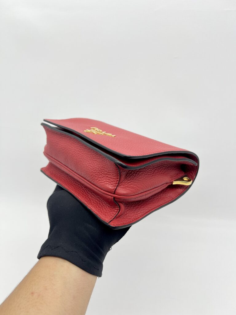 Prada Vitello Daino Rosso GHW