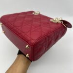 Dior Lady Dior Small Lambskin Red Chery GHW