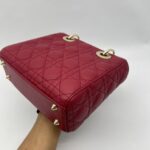 Dior Lady Dior Small Lambskin Red Chery GHW