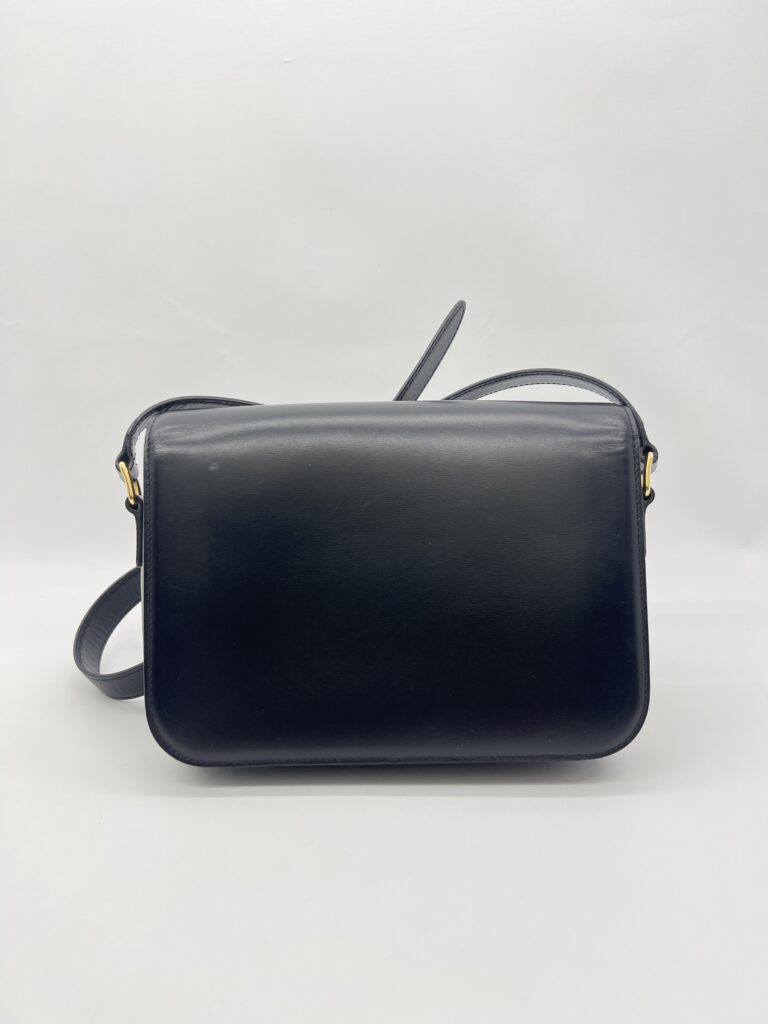 Celine Triomphe Classic Medium Black GHW