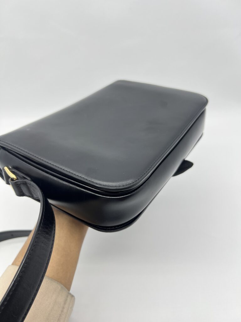 Celine Triomphe Classic Medium Black GHW