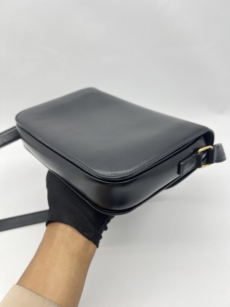 Celine Triomphe Classic Medium Black GHW