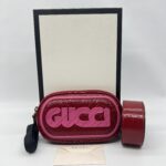 Gucci Belt Bag Crinkled Red Pink