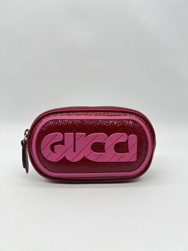 Gucci Belt Bag Crinkled Red Pink