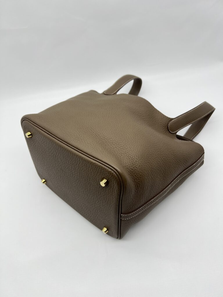 Hermes Picotin 22 Clemence Etoupe GHW
