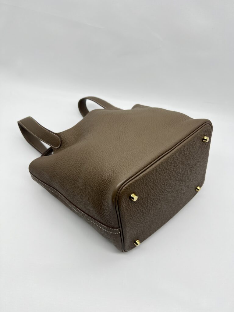 Hermes Picotin 22 Clemence Etoupe GHW