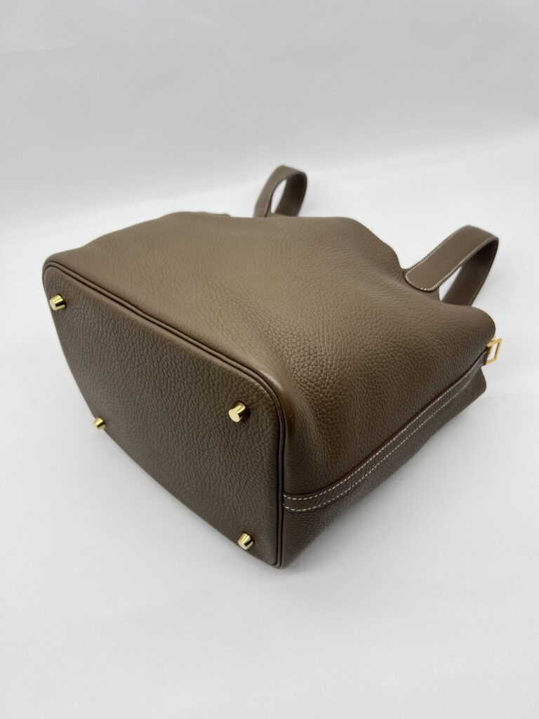 Hermes Picotin 22 Clemence Etoupe GHW
