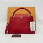 Louis Vuitton Capucines PM Taurillon Red SHW