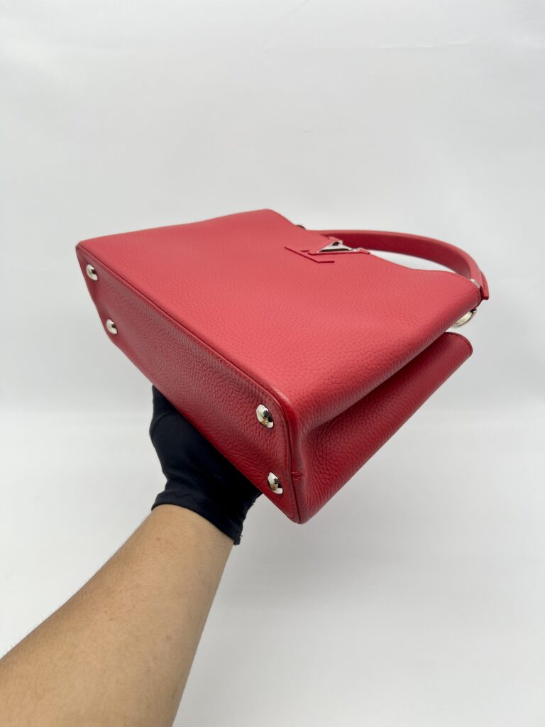 Louis Vuitton Capucines PM Taurillon Red SHW