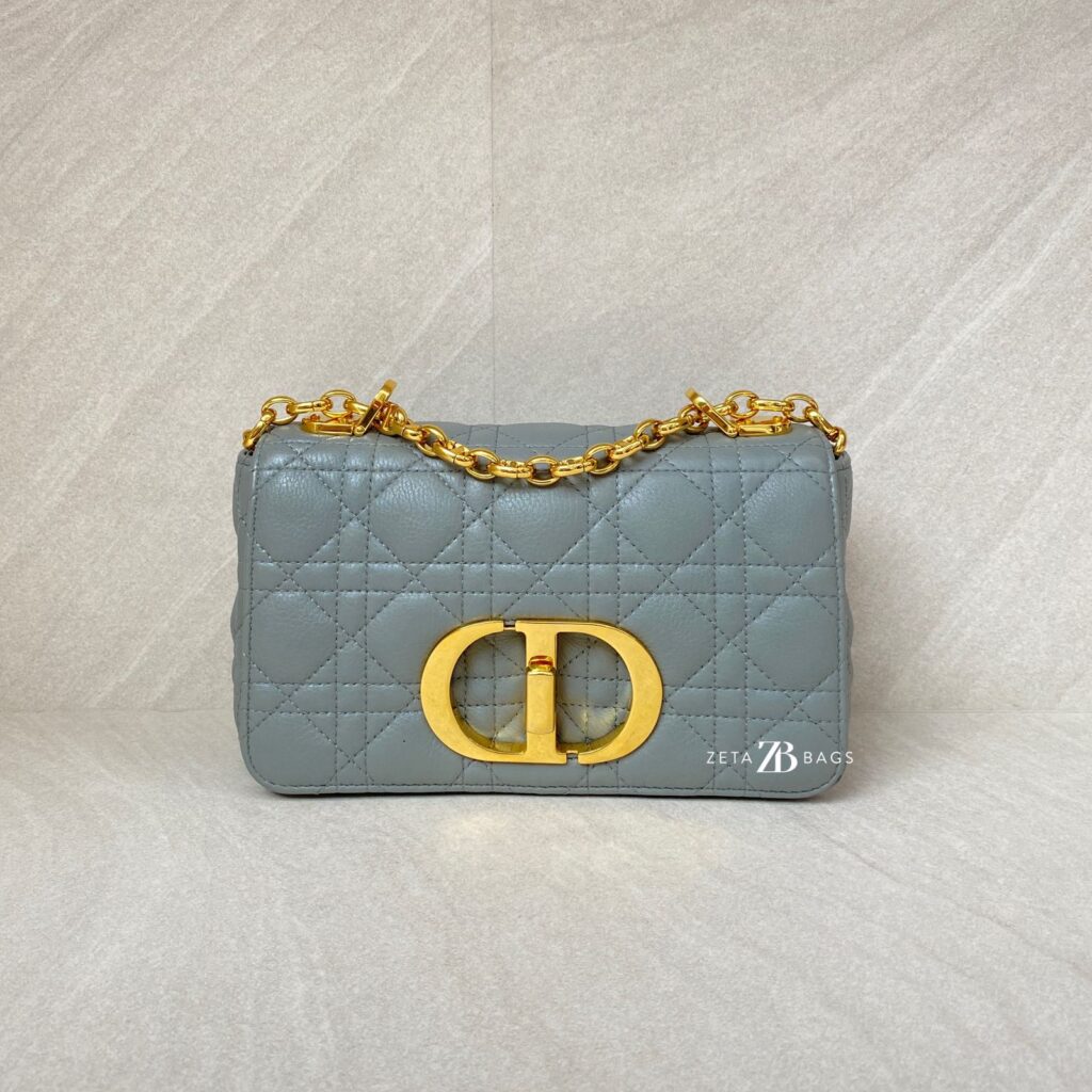 Dior Caro Small Gray GHW