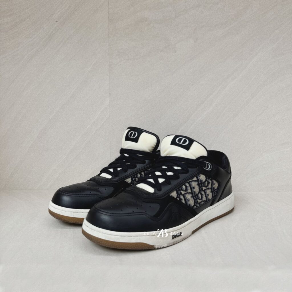 Dior B27 Uptown Low-Top Oblique White Black
