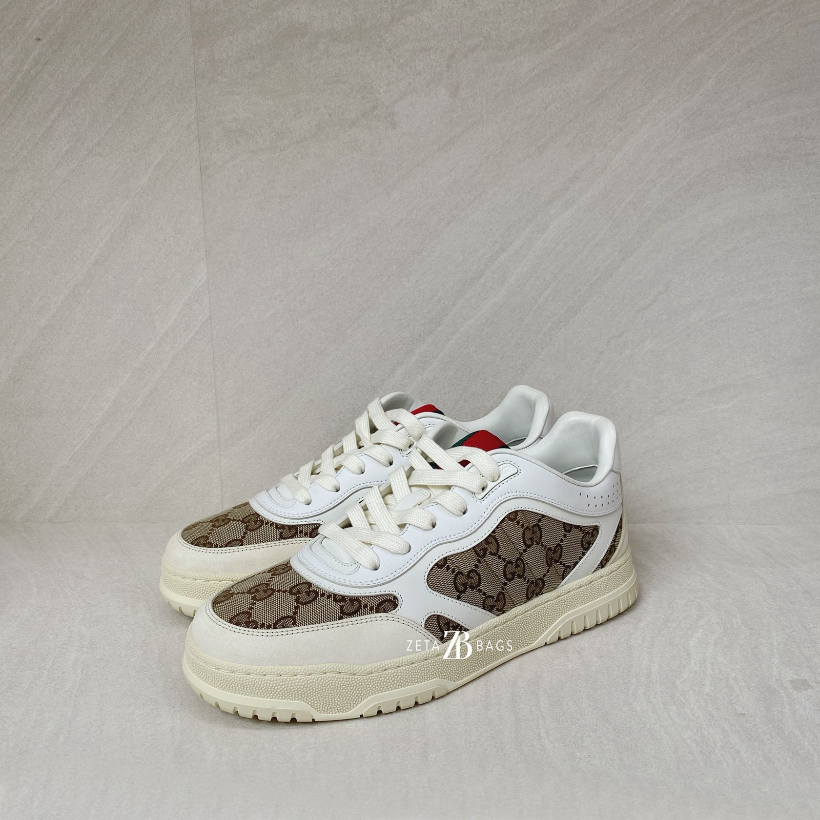 Gucci Re Web Sneaker GG Canvas Beige