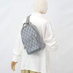 Dior Rider Sling Bag Diamond Coated Canvas Grey SHW