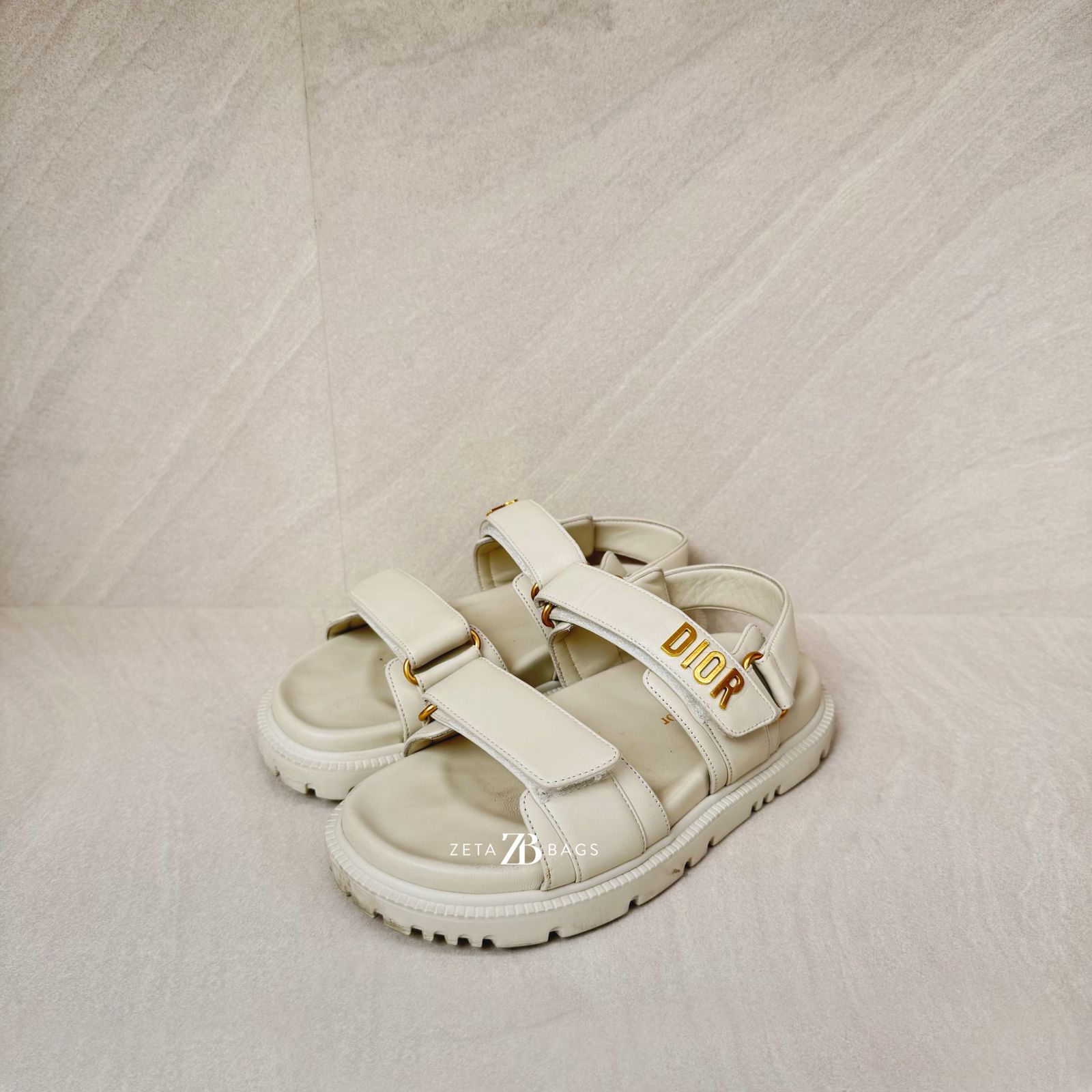 Dior Dioract Sandal Off White
