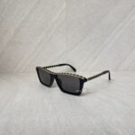 Chanel Sunglasses Rectangle Black