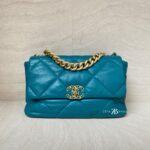 Chanel C19 Large Lambskin Green Tosca