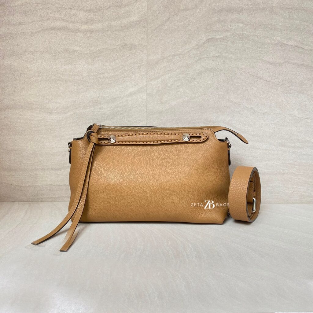 Fendi By The Way Medium Selleria Calfskin Beige SHW