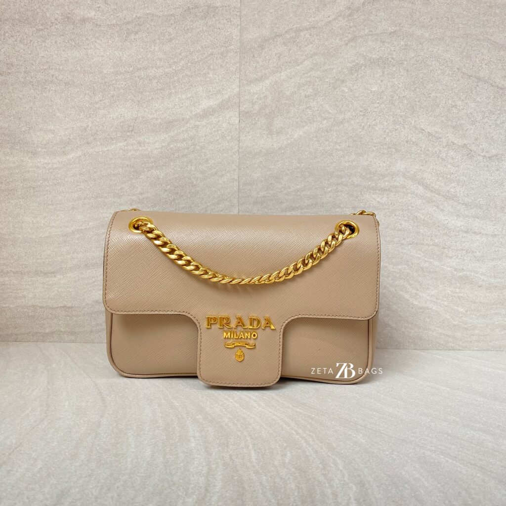 Prada Pattina  Saffiano Cammeo GHW