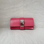 Hermes Pochette Medor 23 Tadelakt Rose Lipstick PHW