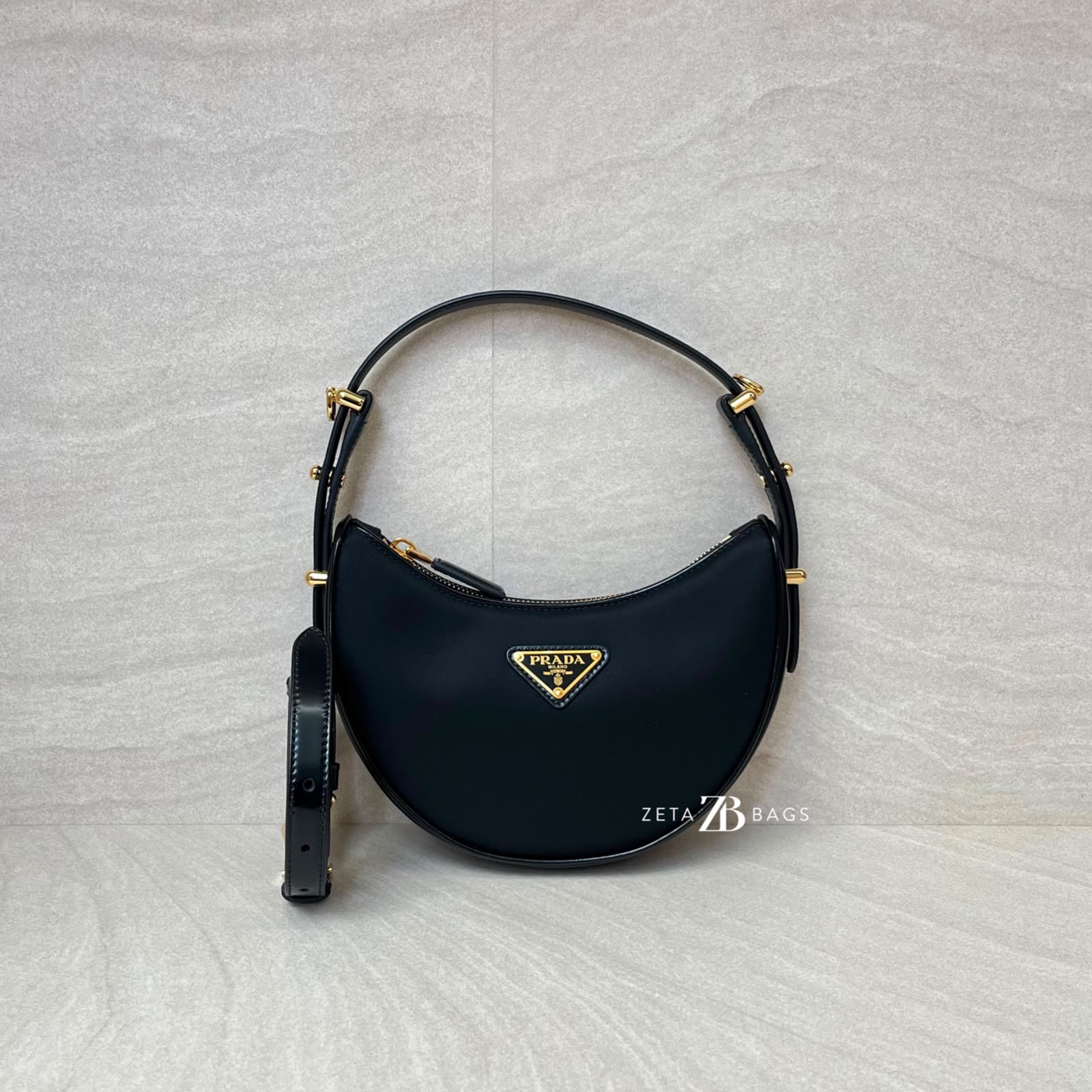 Prada Arque Moon Tessuto Nero GHW