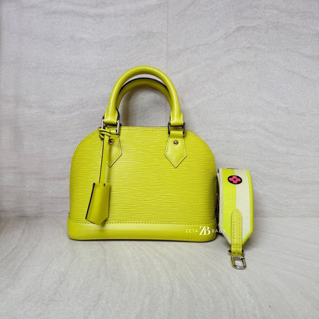 Louis Vuitton Alma BB Epi Pistache SHW