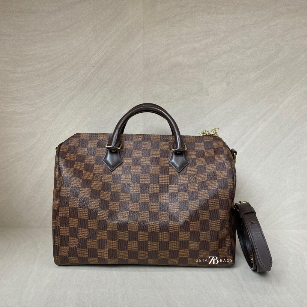 Louis Vuitton Speedy Bandou 30 Damier Ebene GHW