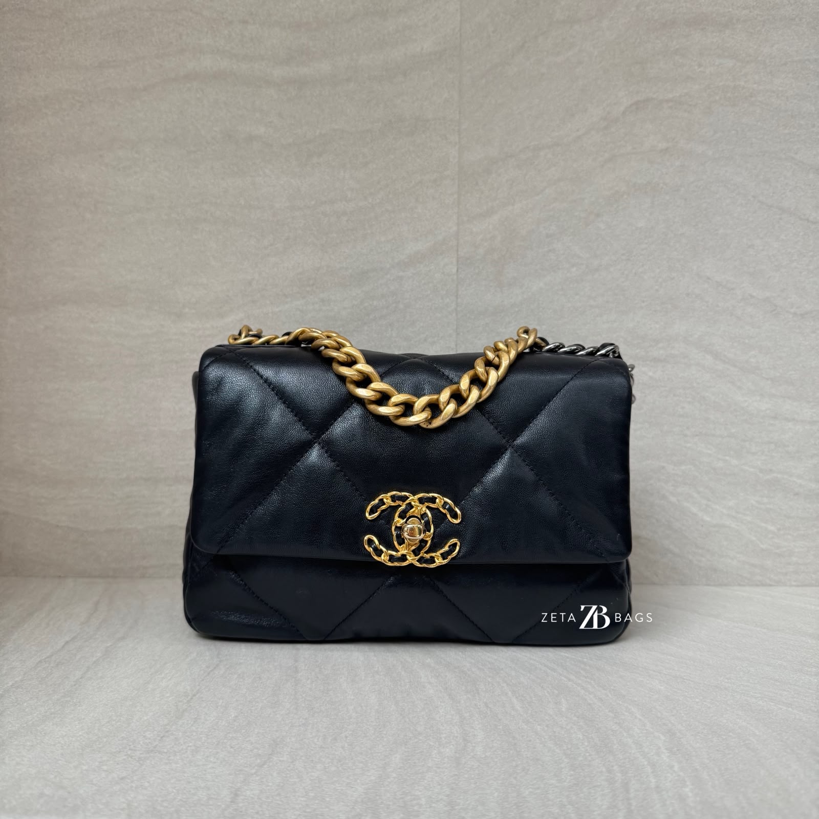 Chanel C19 Small Black